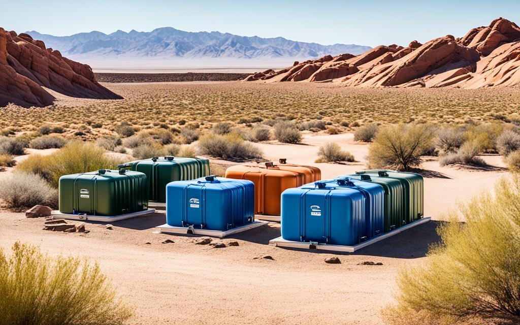 Desert Camping Water Storage